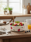 Cute Printed Ceramic Salad Serving Bowl – Microwave & Dishwasher Safe Snack Bowl (Pack of 1)