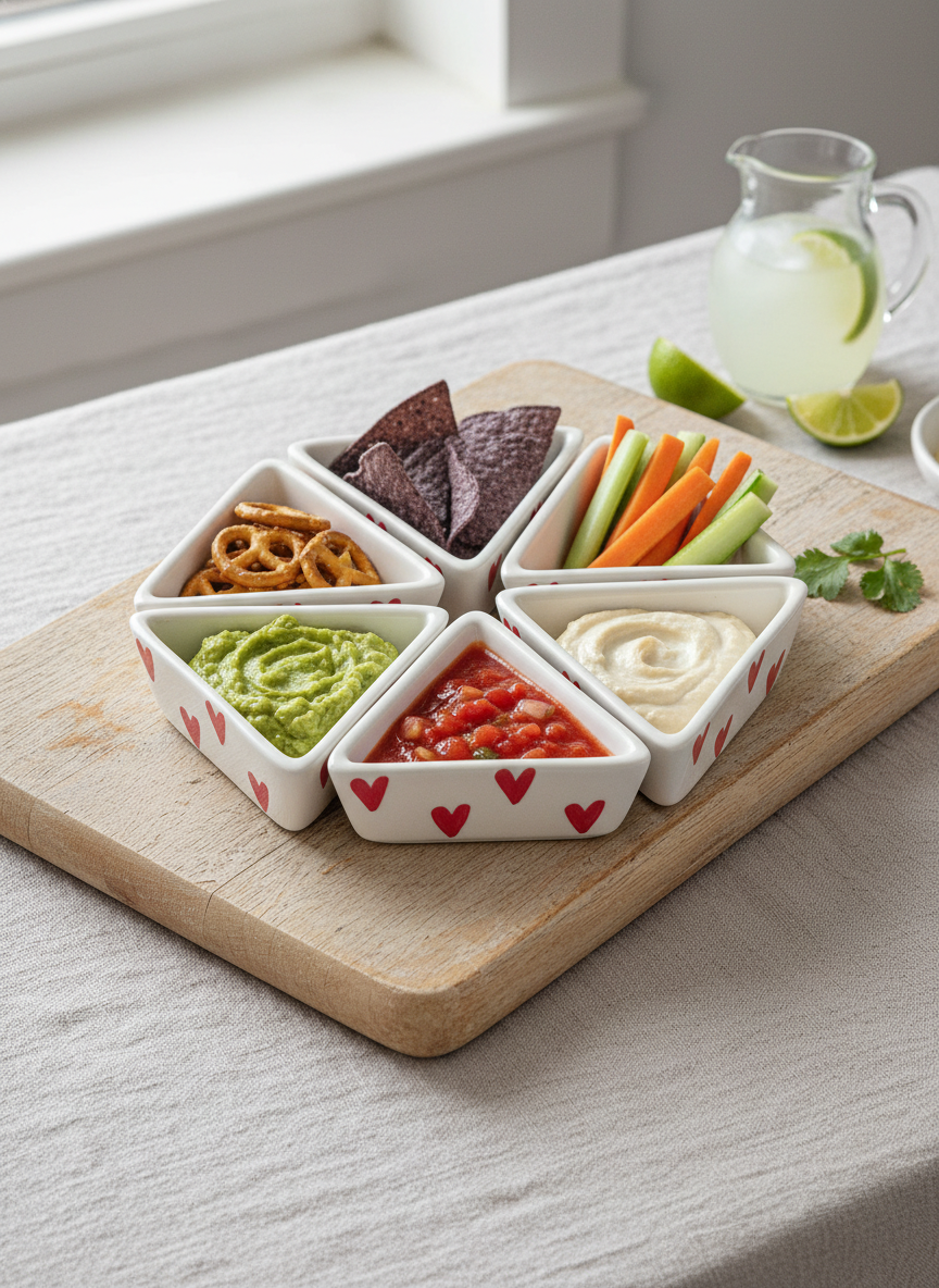 Little Dil Khush Ceramic Dip Bowls – (Set of 6)