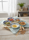 Multicolour Ceramic Mandala Dip Bowls – 100ml (Set of 4)
