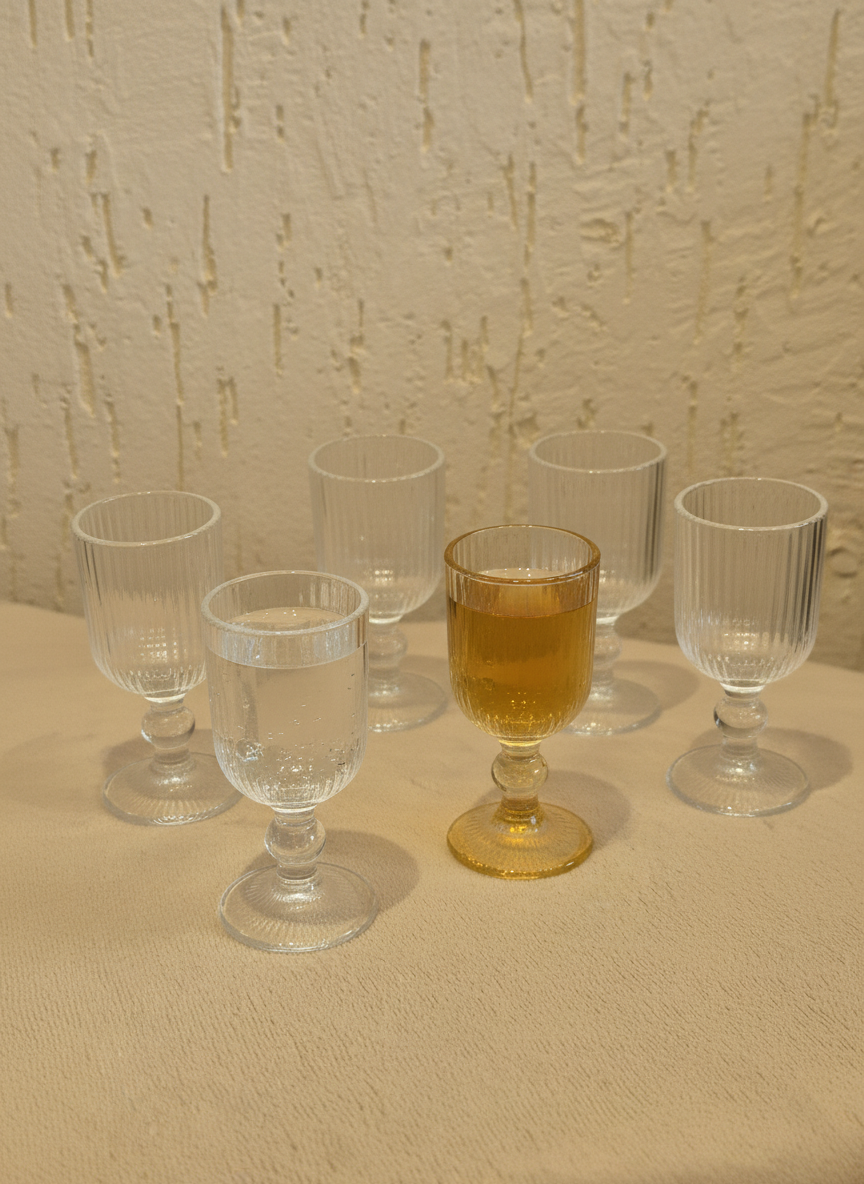 Clear Crystal Shot Glasses – Tequila & Vodka 10ml (Set of 6)