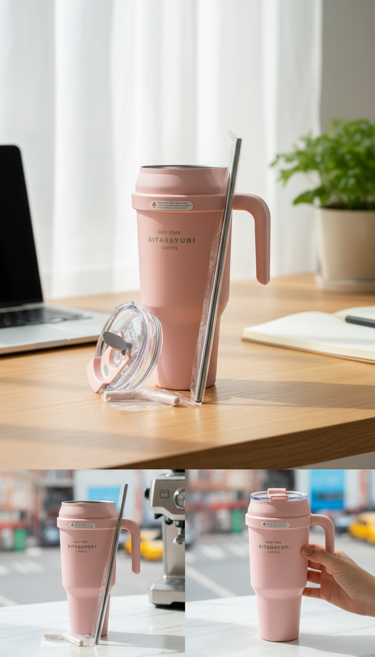 Sitarayuri Jumbo Insulated Tumbler with Handle – 1480ml