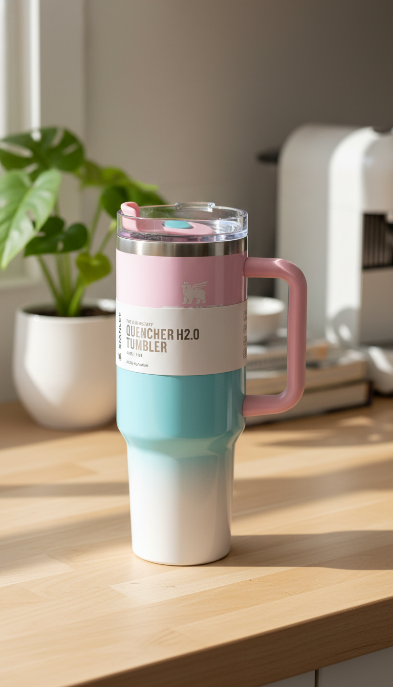 Stanley Rainbow Gradient Quencher Insulated Tumbler with Handle – 1.18L