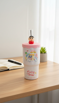 Shinchan Cartoon Vacuum Insulated Sipper Cup with Straw – 580ml