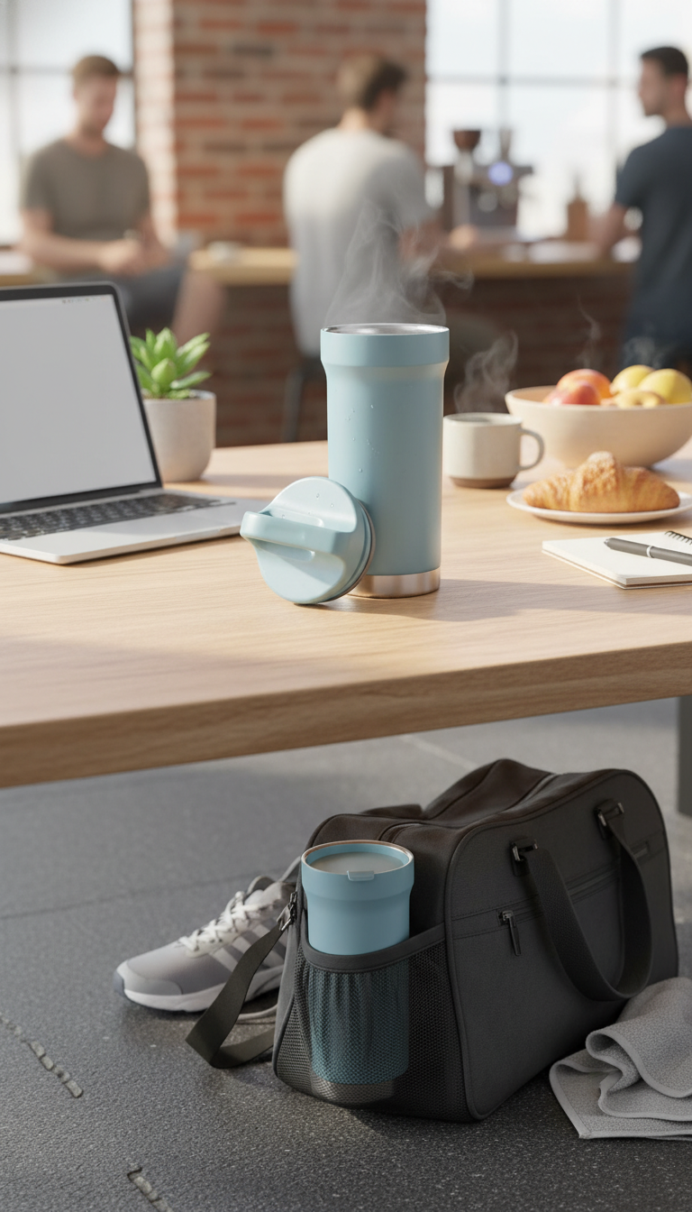 Sitarayuri Insulated Travel Tumbler with Secure Lid – 420ml