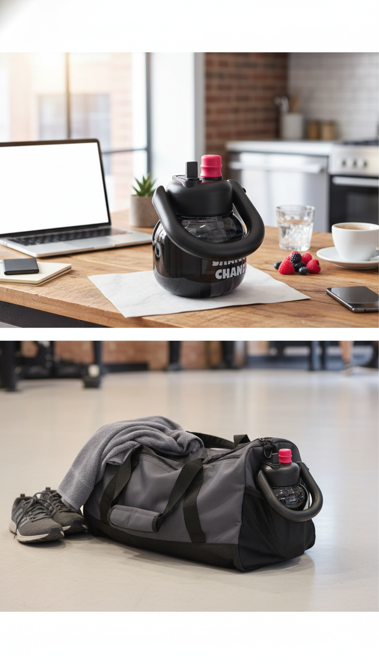 Fun Supply Chain Stainless Steel Sipper Bottle with Straw Lid – 600ml