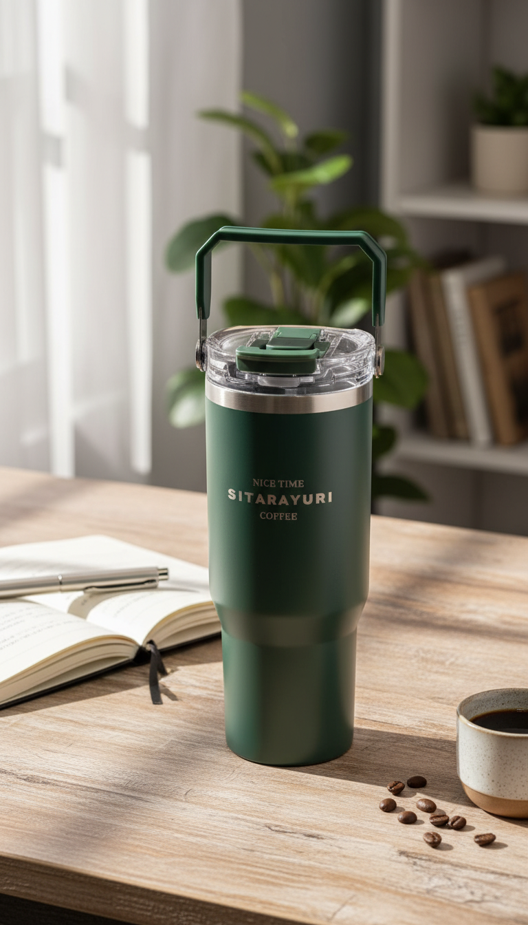 Sitarayuri Vacuum Insulated Bottle with Carry Handle – 900ml