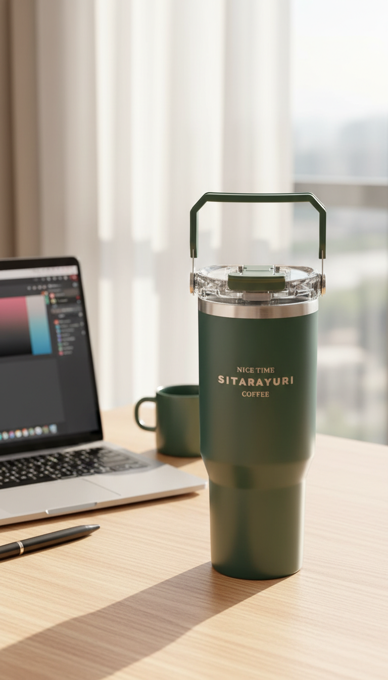 Sitarayuri Vacuum Insulated Bottle with Carry Handle – 900ml