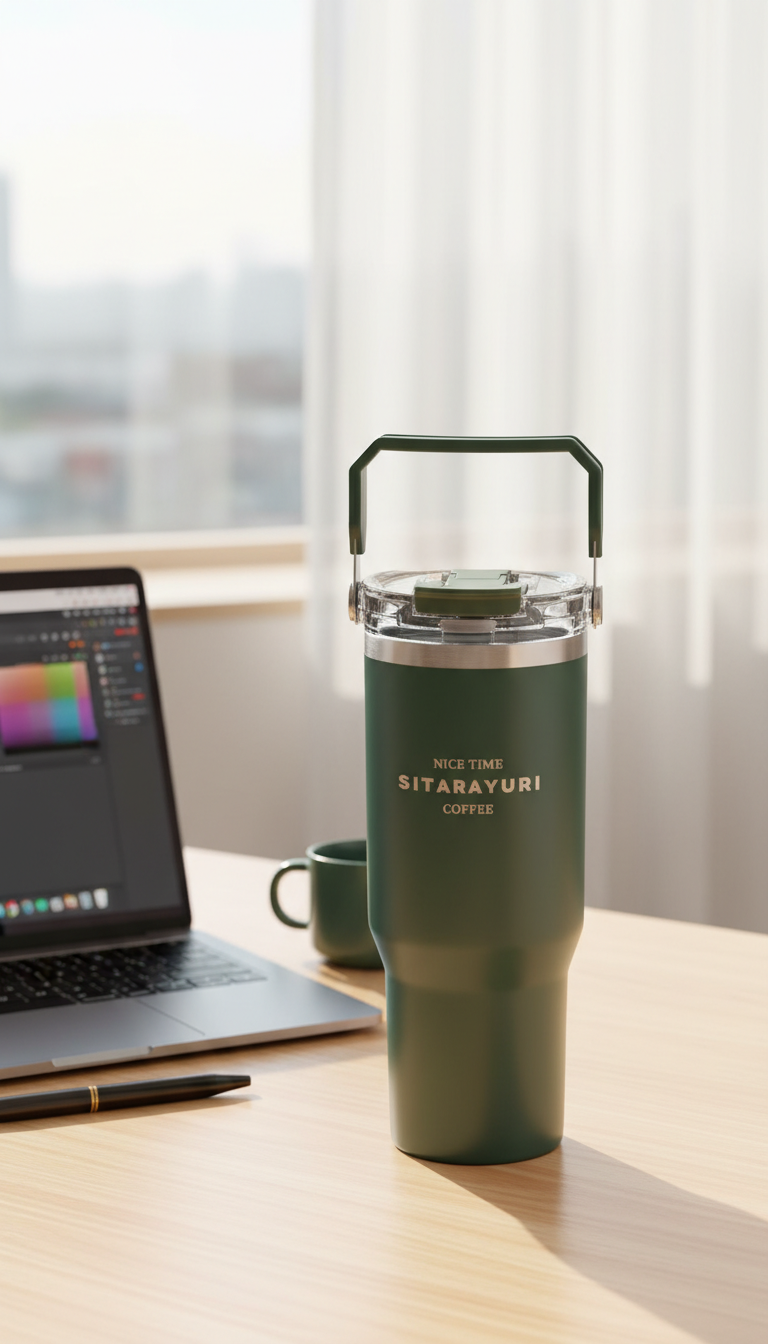 Sitarayuri Vacuum Insulated Bottle with Carry Handle – 900ml