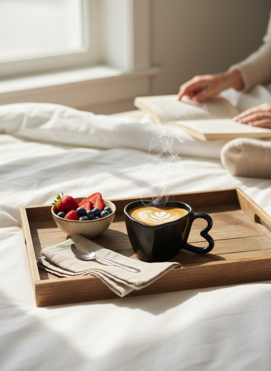 Black Heart-Shaped Ceramic Mug – Artisanal Coffee & Tea Cup